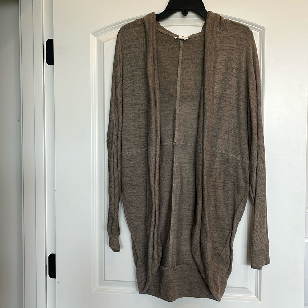 Hooded cardigan